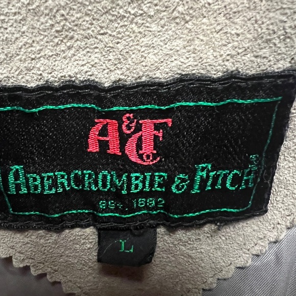 AUTHENTIC VINTAGE 1980s Abercrombie & Fitch Suede Harrington Jacket - Picture 14 of 14